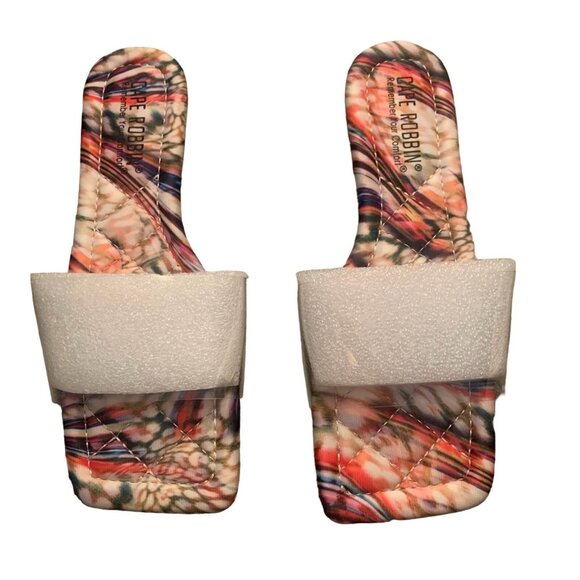 NEW CAPE ROBBIN KEKO SLIDE SANDALS MULTI COLOR SPIRA LWITH CLEAR STRAP 5.5 - Picture 1 of 8